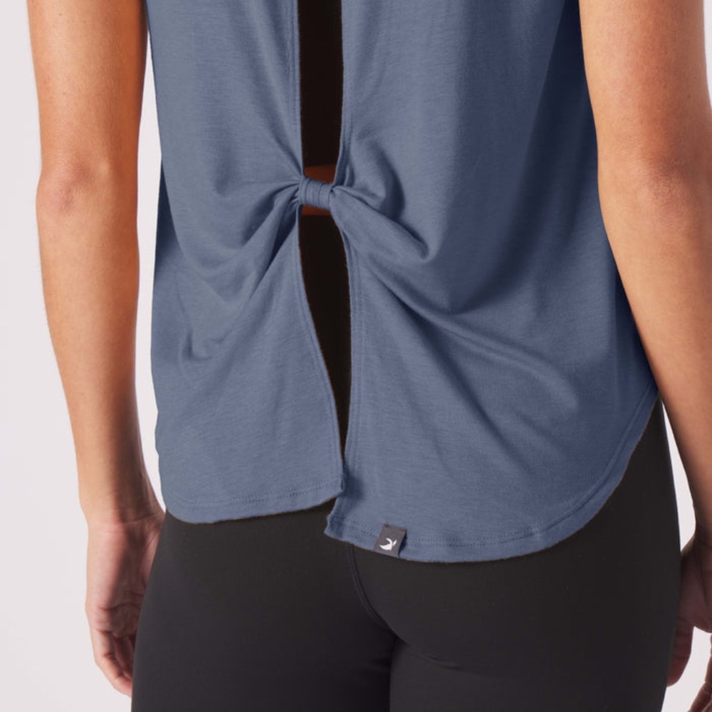 Glyder Electric Indigo Ombre Tank XS NWT Workout Yoga Racerback Activewear Gym - Picture 2 of 2
